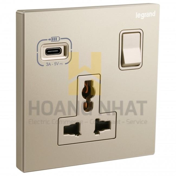 Ổ cắm đa năng có USB type-C Galion 282485-C2
