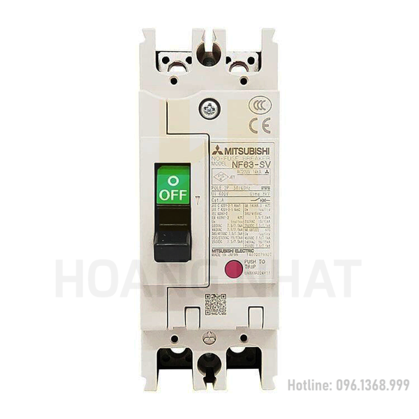 Aptomat MCCB NF63-SV 2P 63A Mitsubishi
