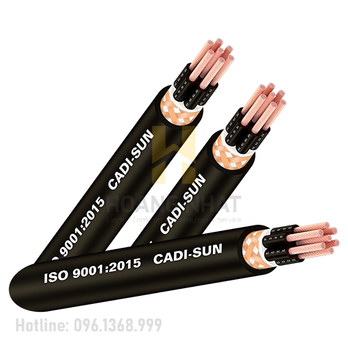 Cáp điều khiển có lưới chống nhiễu 8 lõi Cu/PVC/SB/PVC 8x0.75 (300/500V)