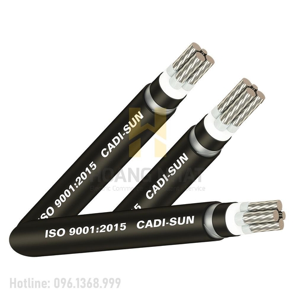 Cáp nhôm ngầm (3+1) lõi bọc cách điện Al/XLPE/PVC/DSTA/PVC 3x95+1x70 (0.6/1kV)