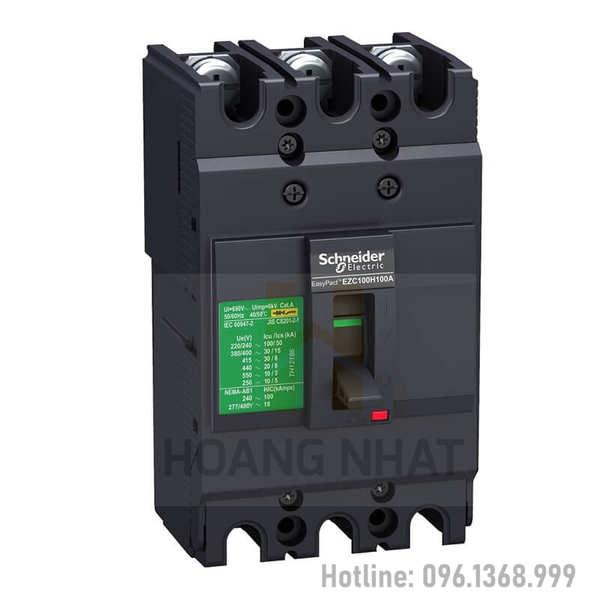 Aptomat MCCB EZC100F3080 3P 80A 10kA EasyPact