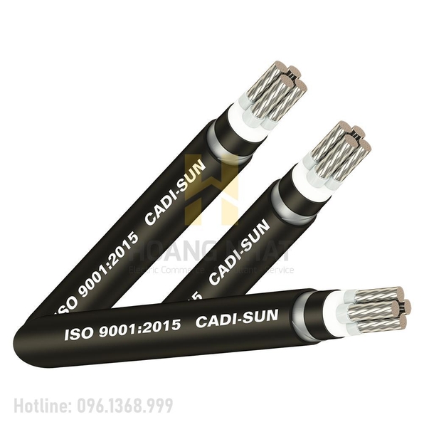 Cáp nhôm ngầm 4 lõi bọc cách điện Al/XLPE/PVC/DSTA/PVC 4x50 (0.6/1kV)