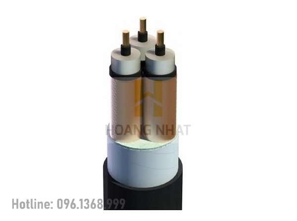 Cáp treo trung thế 3 lõi có màn chắn kim loại 12/20 (24)kV, hoặc 12.7/22 (24)kV CXV/SE-3x400-12/20 (24)kV