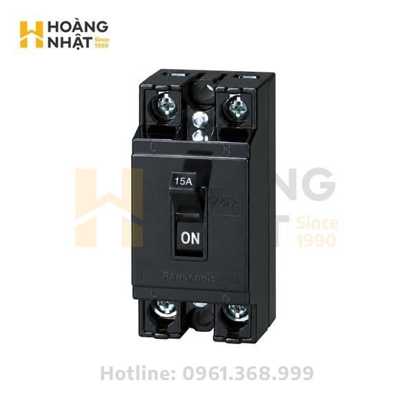 CB Cóc (Át đen) Panasonic 15A BS1111TV | 1.5kA 2P 240VAC