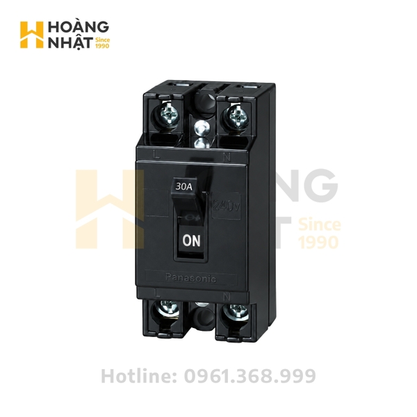 CB Cóc (Át đen) Panasonic 30A BS1113TV | 1.5kA 2P 240VAC
