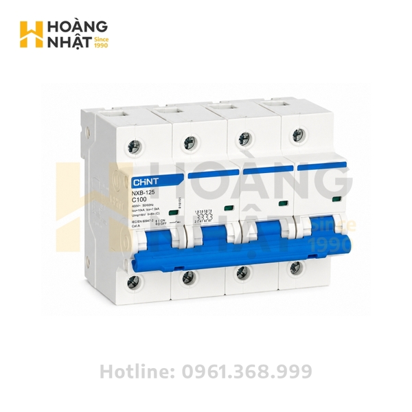 Aptomat CHINT MCB NXB-125 4P 100A