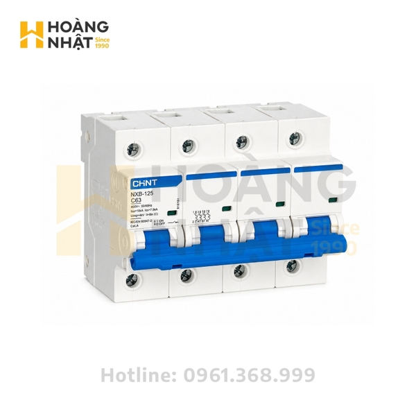 Aptomat CHINT MCB NXB-125 4P 63A