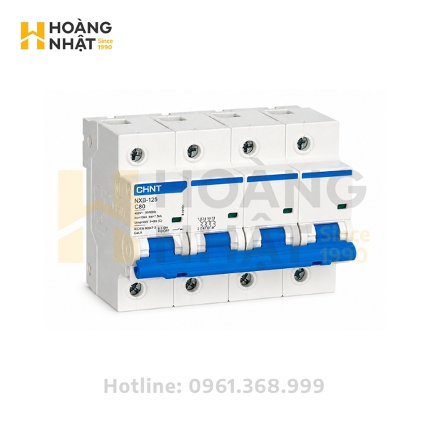 Aptomat CHINT MCB NXB-125 4P 80A