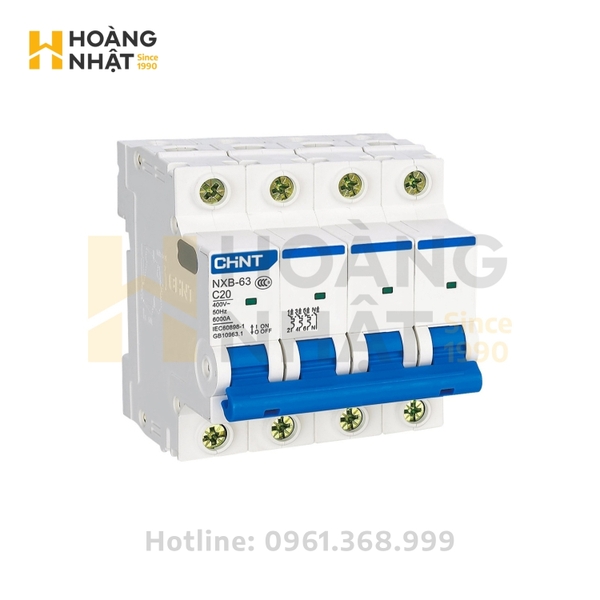 Aptomat MCB CHINT NXB-63 4P 20A