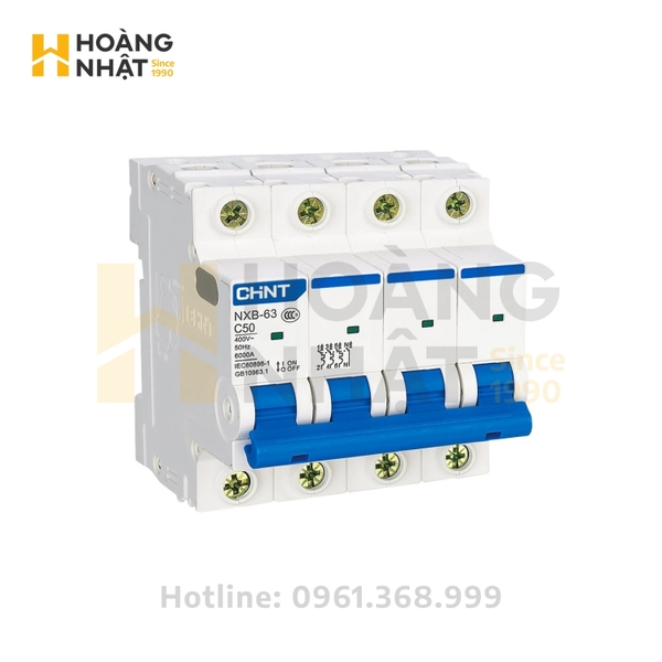 Aptomat MCB CHINT NXB-63 4P 50A