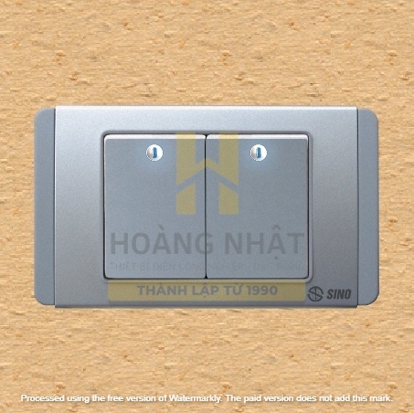 Công tắc đôi 2 chiều S68DGM2 Sino
