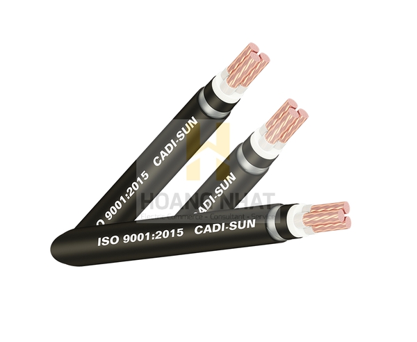 Cáp đồng ngầm 3 lõi bọc cách điện Cu/XLPE/PVC/DSTA/PVC 3x6 (0.6/1kV)