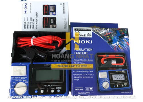 Đồng hồ đo điện trở cách điện Hioki IR4056-21