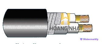 Cáp chống bén cháy theo IEC 60332-3-24, 0.6/1(1.2)kV, ruột đồng, 2 lõi, cách điện XLPE, không giáp