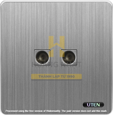 Bộ ổ cắm đôi tivi S300 Uten