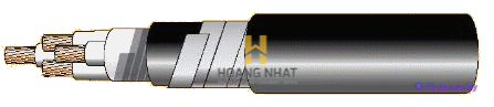 Cáp chống bén cháy theo IEC 60332-3-22, 0.6/1(1.2)kV, ruột đồng, 4 lõi, cách điện XLPE, giáp sợi thép mạ kẽm (hoặc giáp 2 lớp băng thép)