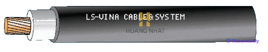 Cáp chống bén cháy theo IEC 60332-1, 0.6/1(1.2)kV, ruột đồng, 1 lõi, cách điện PVC vỏ bọc Fr-PVC (hoặc cách điện LSHF, vỏ bọc LSHF), không có giáp