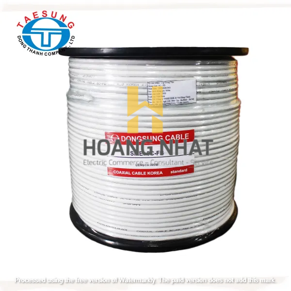 Cáp đồng trục 5C-FB Dongsung (TRẮNG)
