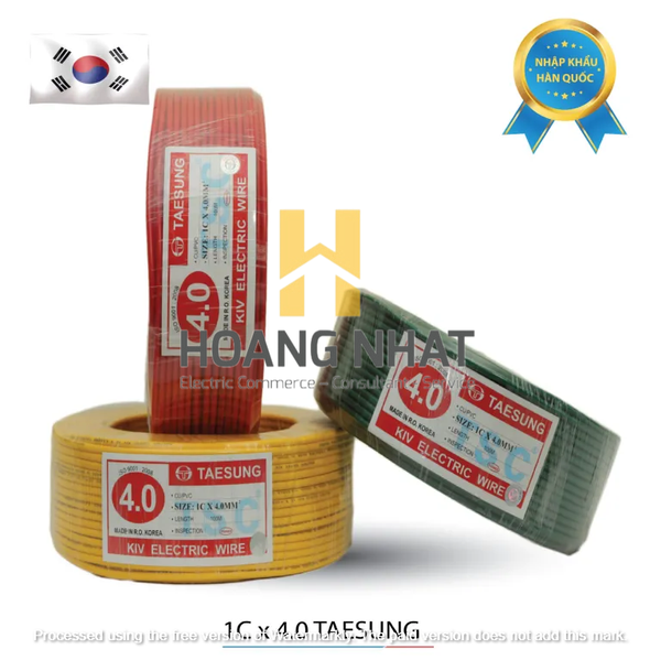 Dây điện đơn TAESUNG 1×4.0