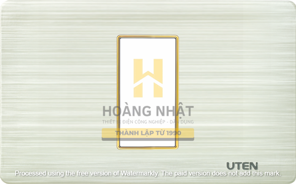 V7.0-Mặt 1 thiết bị cỡ S viền vàng Uten