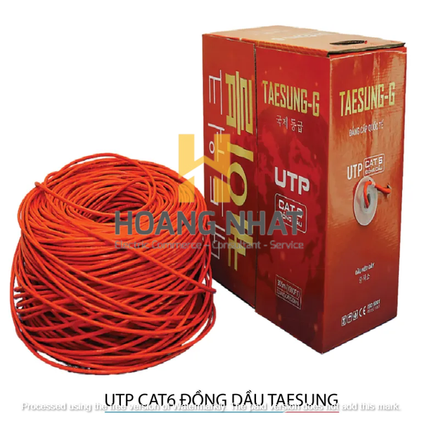 Dây cáp mạng UTP CAT6 đồng dầu TAESUNG