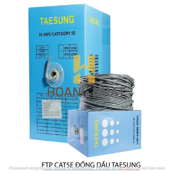 Dây cáp mạng FTP CAT 5E Đồng dầu Taesung