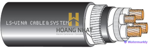CÁP 3 PHA VỚI LÕI TRUNG TÍNH CÁCH ĐIỆN XLPE 0.6/1(1.2)kV