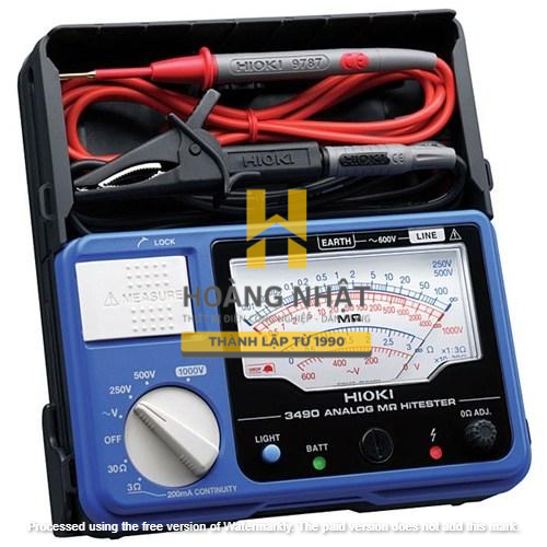 Đồng hồ đo điện trở cách điện Hioki 3490