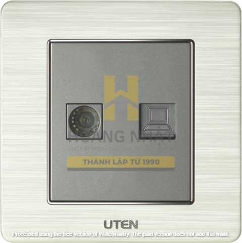 Ổ cắm Tivi,Mạng V6 Uten
