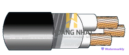 Cáp chống bén cháy theo IEC 60332-1, 0.6/1(1.2)kV, ruột đồng, 3 lõi, cách điện XLPE, không giáp