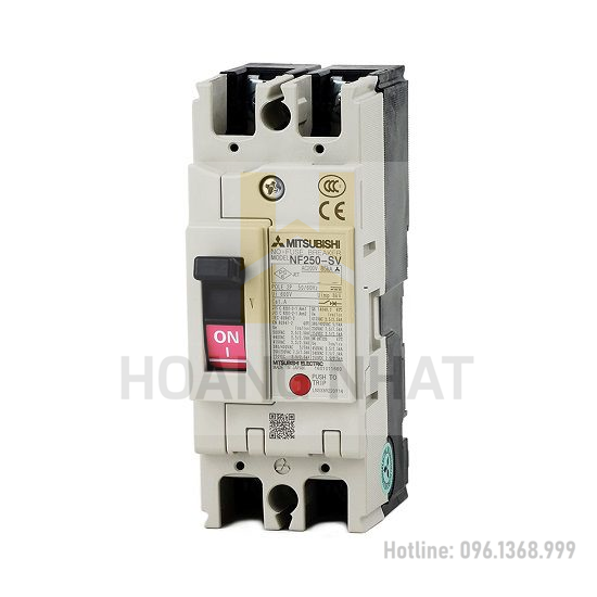 Aptomat MCCB NF250-SV 2P 200A Mitsubishi