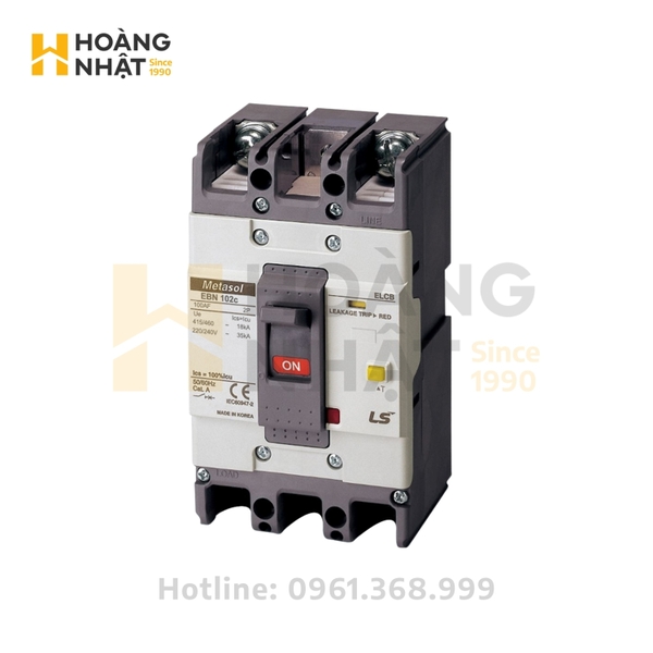 Aptomat ELCB LS EBN102c 2P 75A 35kA