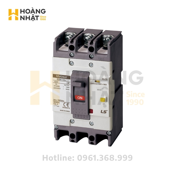 Aptomat ELCB LS EBN53c 3P 40A 14kA