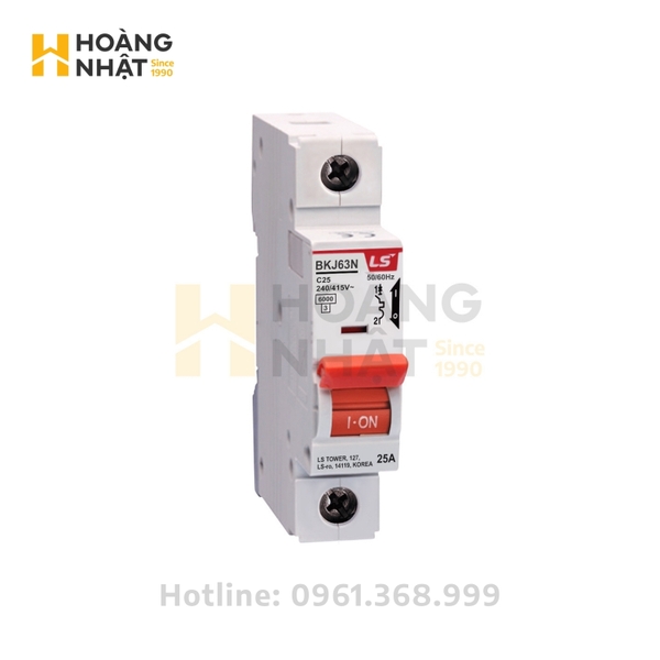 Aptomat MCB LS BKJ63N 1P 25A 6kA