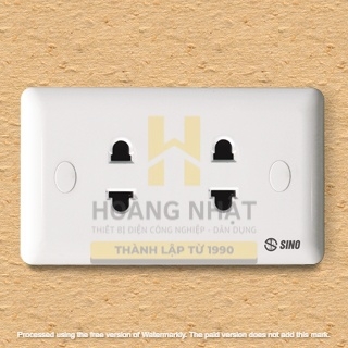 Ổ cắm 2 chấu S1982 Sino