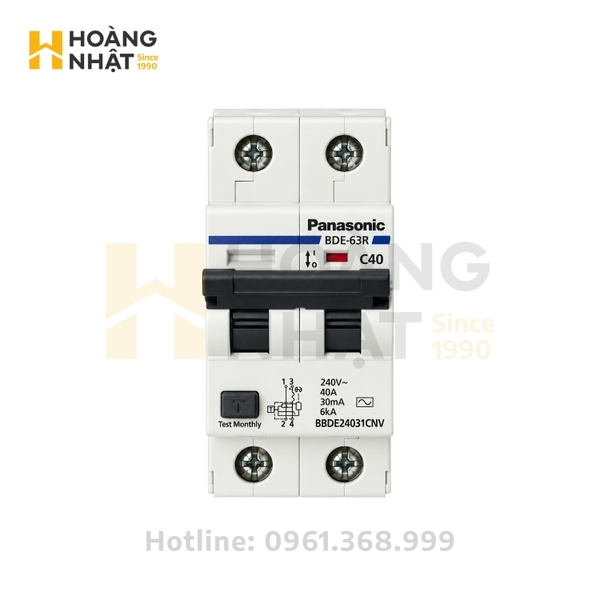 Aptomat chống giật RCBO Panasonic BBDE24031CNV 2P 40A 30mA