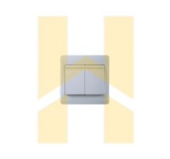 Bộ công tắc đôi 1 chiều có phản quang 10AX