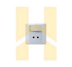 Bộ Ổ cắm + công tắc 2 chiều có phản quang