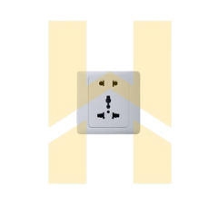 Bộ ổ cắm đơn 2 chấu + ổ đa năng