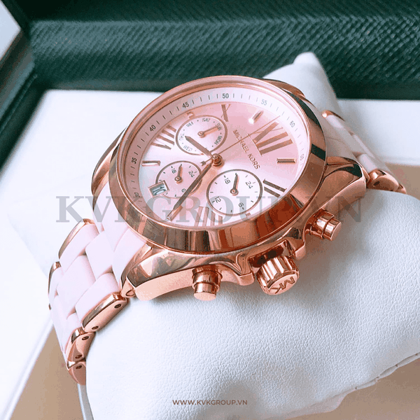 ng h MICHAEL KORS n MK6579 Bradshaw Pink Tone Watch 40mm