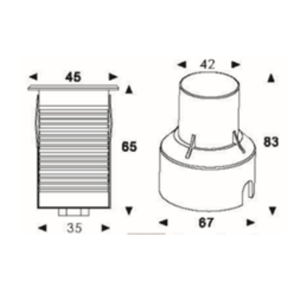 Inground Light ST2045R4*a-C7-Y-1