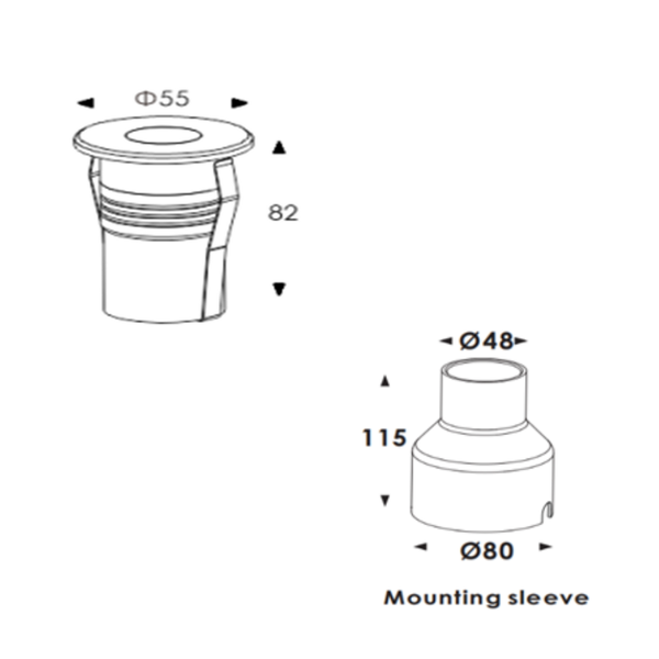 Inground Light ST2055R4