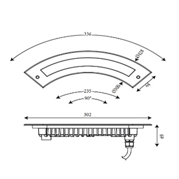 Inground Light ST2063L2#A-A3-Y-0.375M