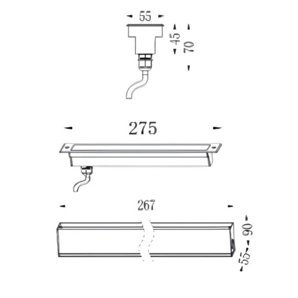 Inground Light ST2055L1Ba-A3-Y-0.275M