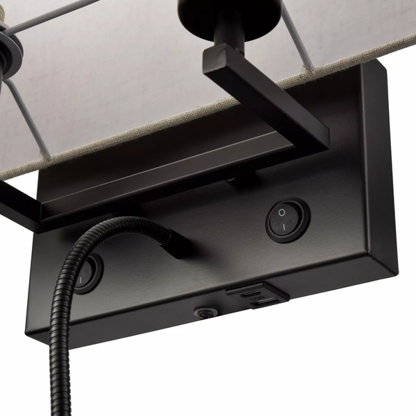 Bedside Reading Lamps with Switch USB Ports