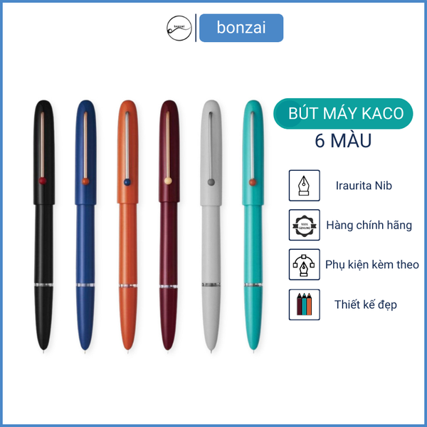 Bút máy Kaco Retro 6 màu lựa chọn có hộp kèm theo (Hàng chính hãng)