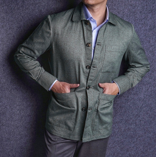 Melange Green Blouson