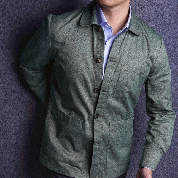 Melange Green Blouson