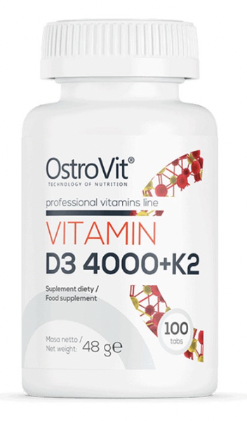 OstroVit Vitamin D3 4000 + K2 100 viên