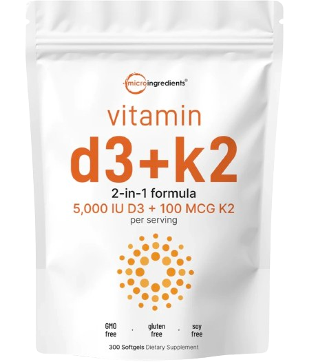 Micro Ingredient Vitamin D3+k2 (300 viên)